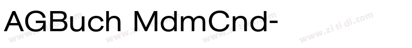 AGBuch MdmCnd字体转换